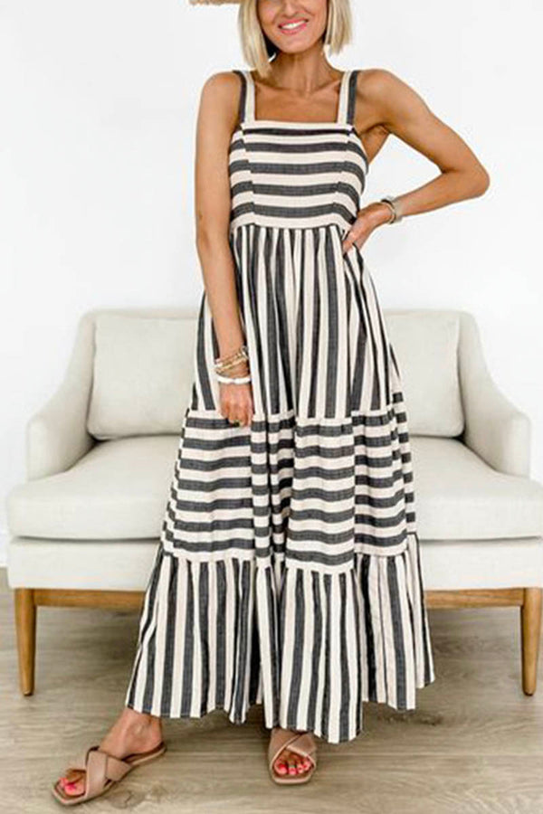 Striped Halter Dress
