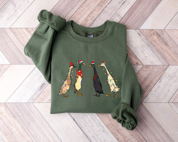 Christmas Runner Ducks Sweatshirt